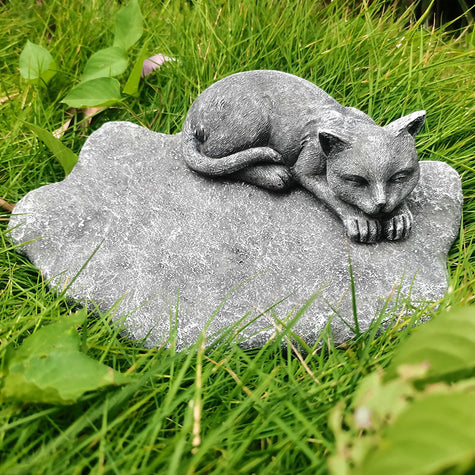 itspawbond Personalized Sleeping Cat Pet Tombstone