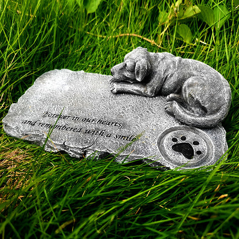 itspawbond Personalized Sleeping Dog Pet Tombstone